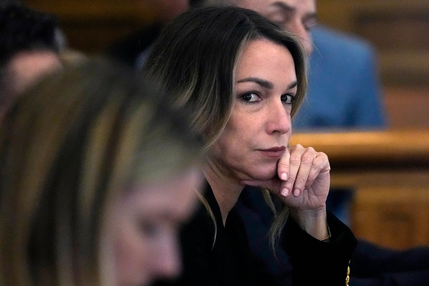 Karen Read listens to testimony during her trial on May 17, 2024.